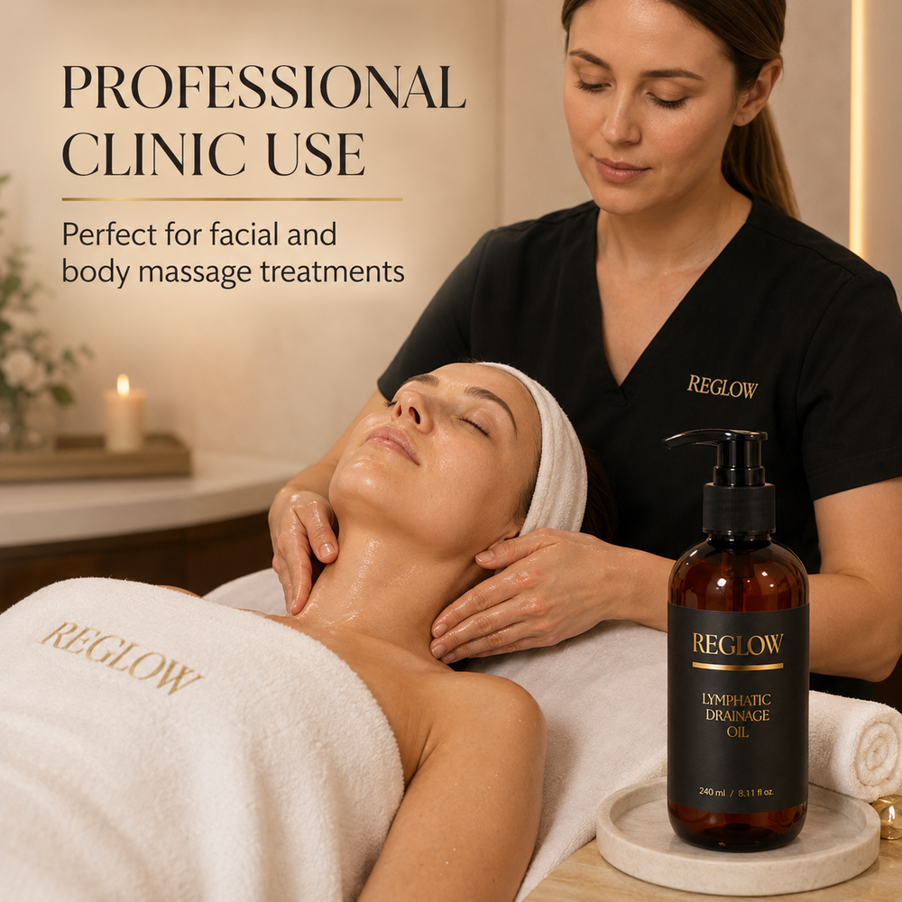 Lymphatic Drainage Massage Oil for Face, Neck & Body, 8.11 oz